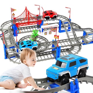 BỘ ĐỒ CHƠI LẮP RÁP MÔ HÌNH ĐƯỜNG ĐUA XE Ô TÔ