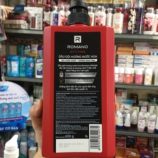Dầu gội Romano Attitude 650g