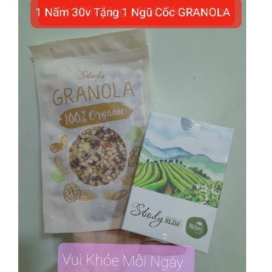 Nấm giảm cân Slim Sbody Tặng 1 ngũ cốc GRANOLA chính hãng