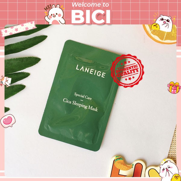 Sample mặt nạ ngủ Laneige Cica Sleeping Mask