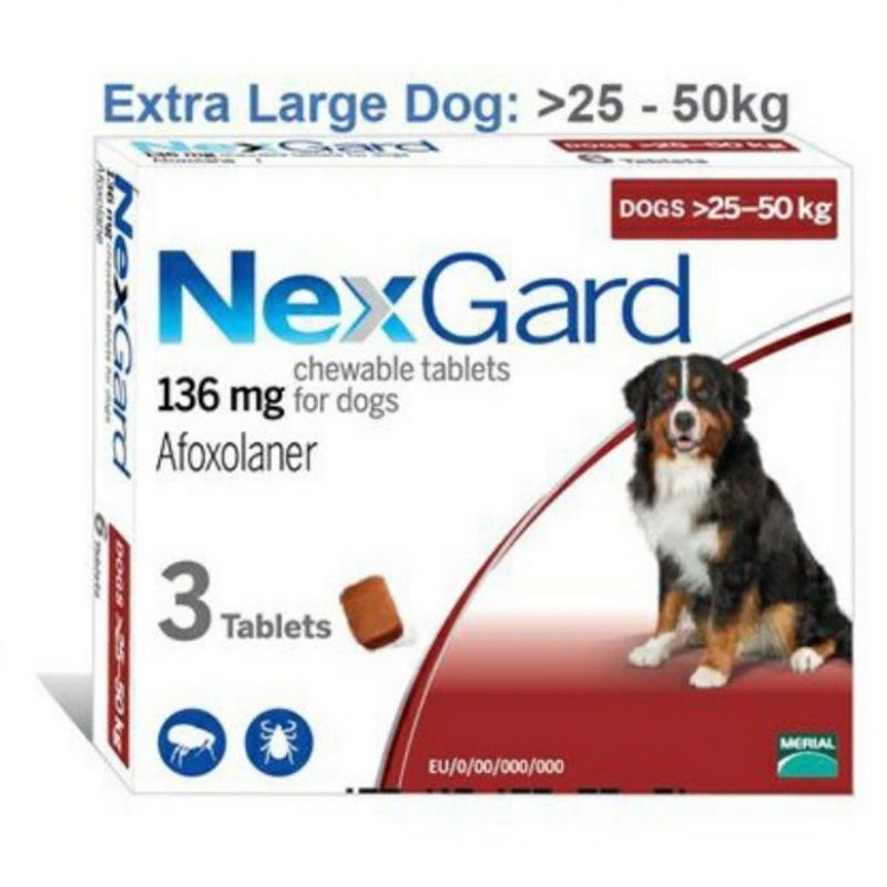 NEXGARD - Viên nhai hỗ trợ cho chó bị ve, bọ chét, ghẻ