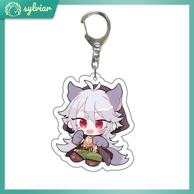 Móc Khóa Hình Nhân Vật Anime Genshin Venti Paimon Diluc Klee Dễ Thương Dành Cho Nữ