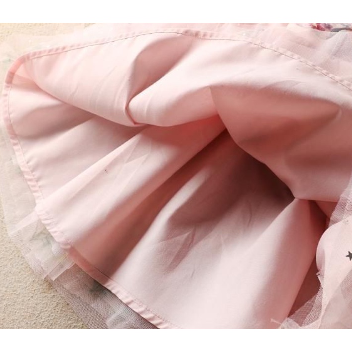 Đầm Công Chúa Elsa Mùa Hè 2023 Tay Ngắn Dành Cho Bé Gái 2-8 Tuổi