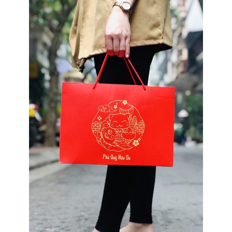 Hộp quà Tết size lớn (Mèo thần tài)