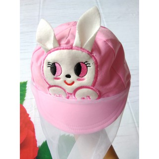 NÓN THỎ CHO BÉ SƠ SINH - KÈM KHĂN VOAN