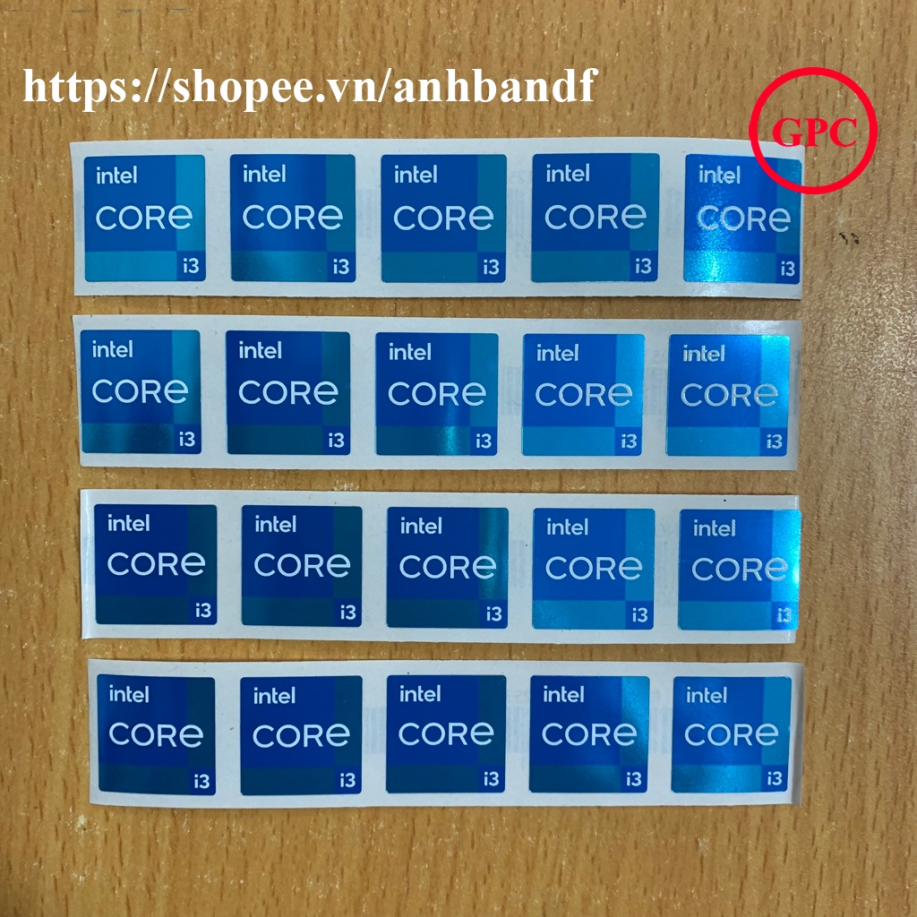 Tem Core i3 Thế Hệ 11 (11th Gen) Thay Tem Máy Tính