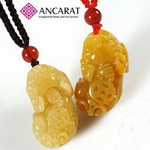 ANCARAT - Mặt dây Tỳ Hưu đá mã não - Tặng kèm dây đeo