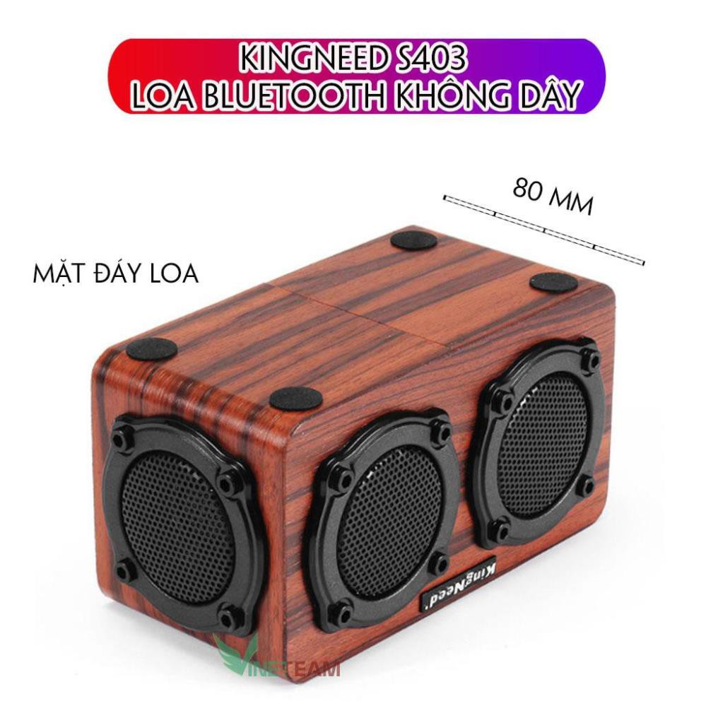 Freeship 50k Loa gỗ Bluetooth Super Bass vi tính âm thanh nổi lõi kép HIFI Stereo speaker S403 -DC2890