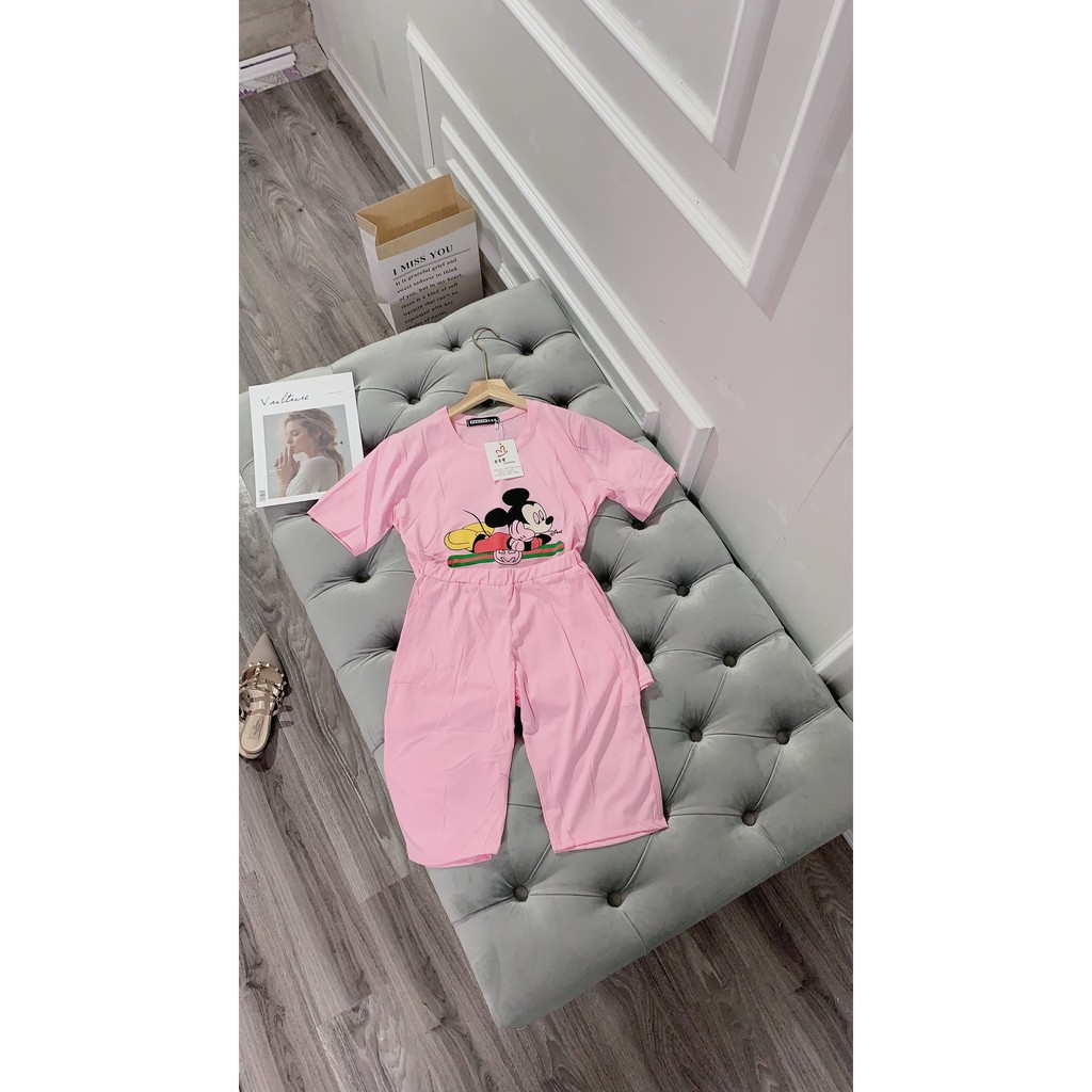 Set đồ nữ cá tính, set quần lửng áo thun đi chơi sang chảnh mùa hè đẹp 8A00121 | BigBuy360 - bigbuy360.vn
