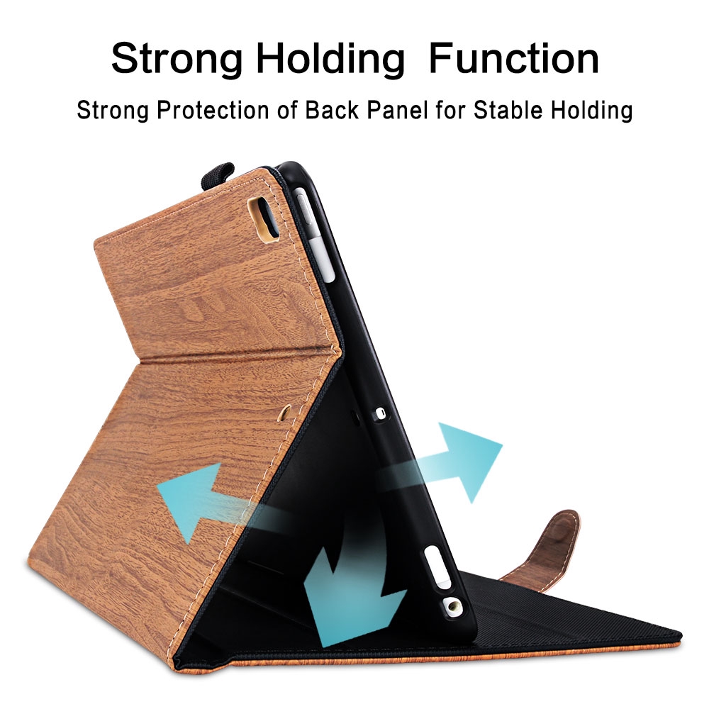 New 2019 ipad air mini 1 2 3 4 5 7 8 10.2 pro 9.7 10.5 10.9 inch 7th 8th generation Smart Cover Sleeve Wood pattern Magnetic Leather case | BigBuy360 - bigbuy360.vn