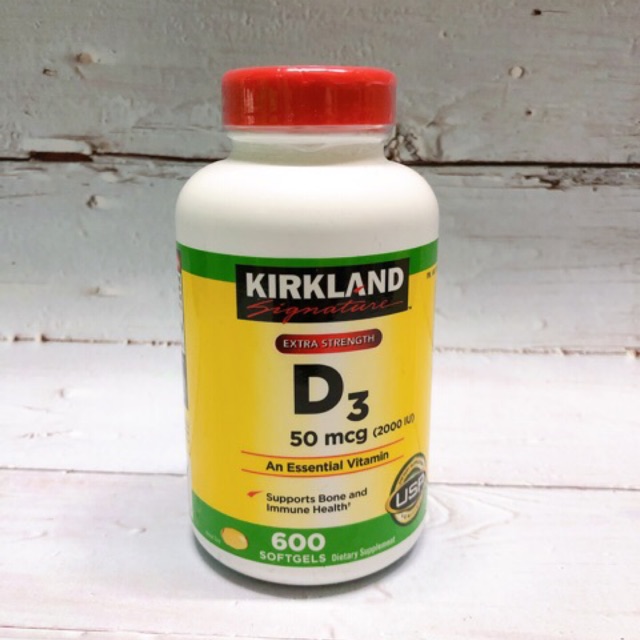 Vitamin D3 2000IU Kirkland - Vitamin Mặt Trời