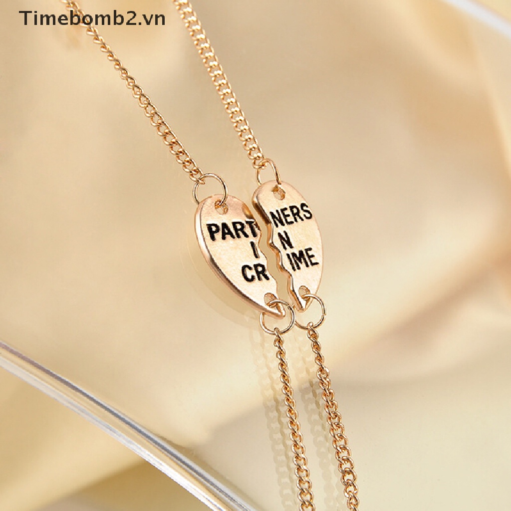 Bộ 2 Vòng Tay Mặt Trái Tim Chia Ngăn Dùng Làm Quà Tặng Tốt Nhất