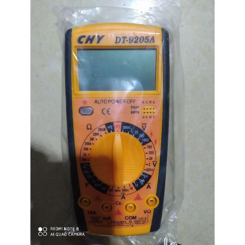 Đồng hồ đo điện vạn năng CHY DT-9205A Màu Vàng Kèm pin Loại Tốt
