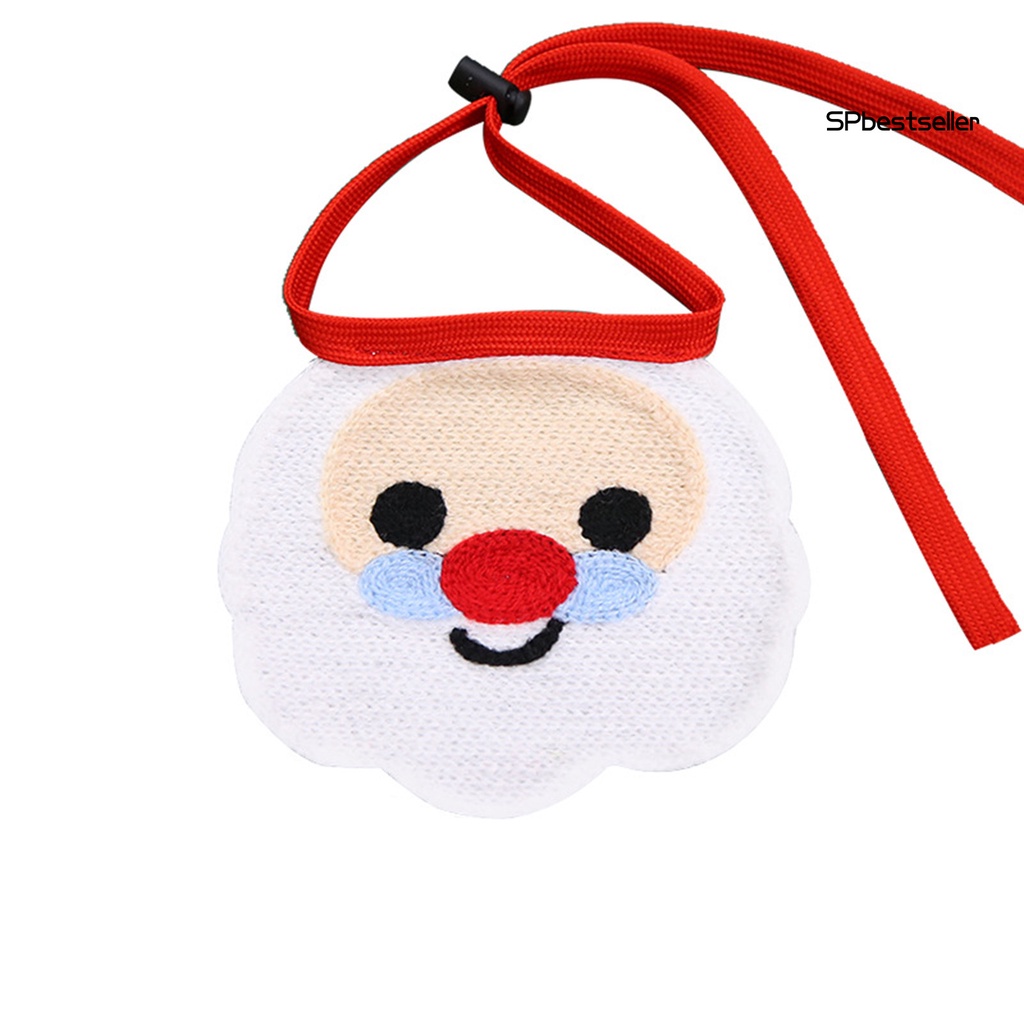 Yếm Đeo Cổ Dệt Kim Thoải Mái Thiết Kế Hoạt Hình Giáng Sinh Cho Thú Cưng