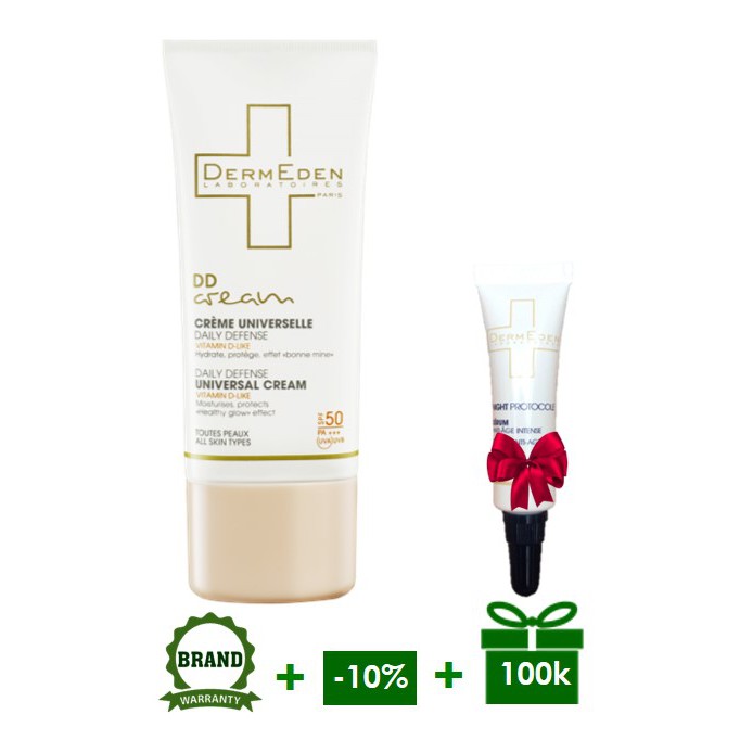 Kem chống nắng & chống lão hóa ban ngày DermEden Day Cream Anti-Aging Tinted SPF 50 Medium