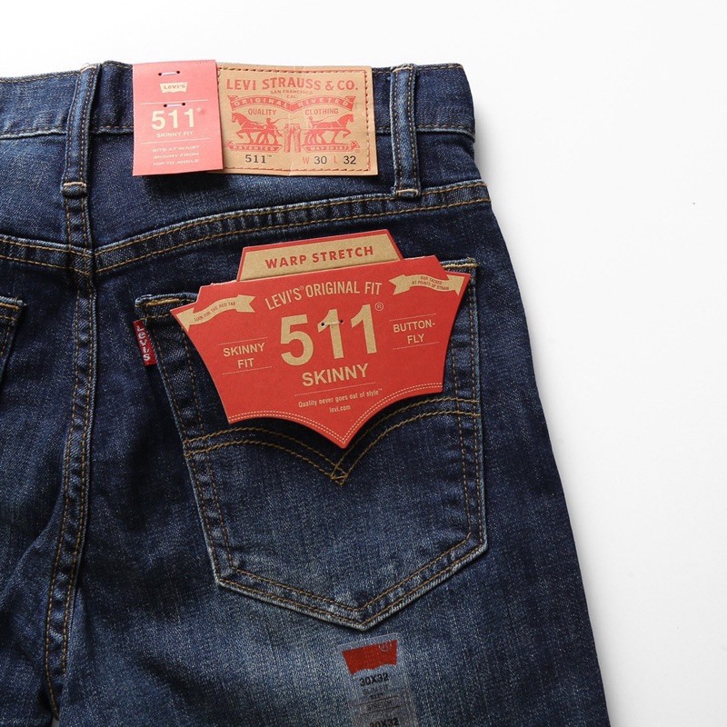 Quần Jean Nam cambodia Levi mẫu mới 2021-ống đứng jean co giản Hải An Jeans