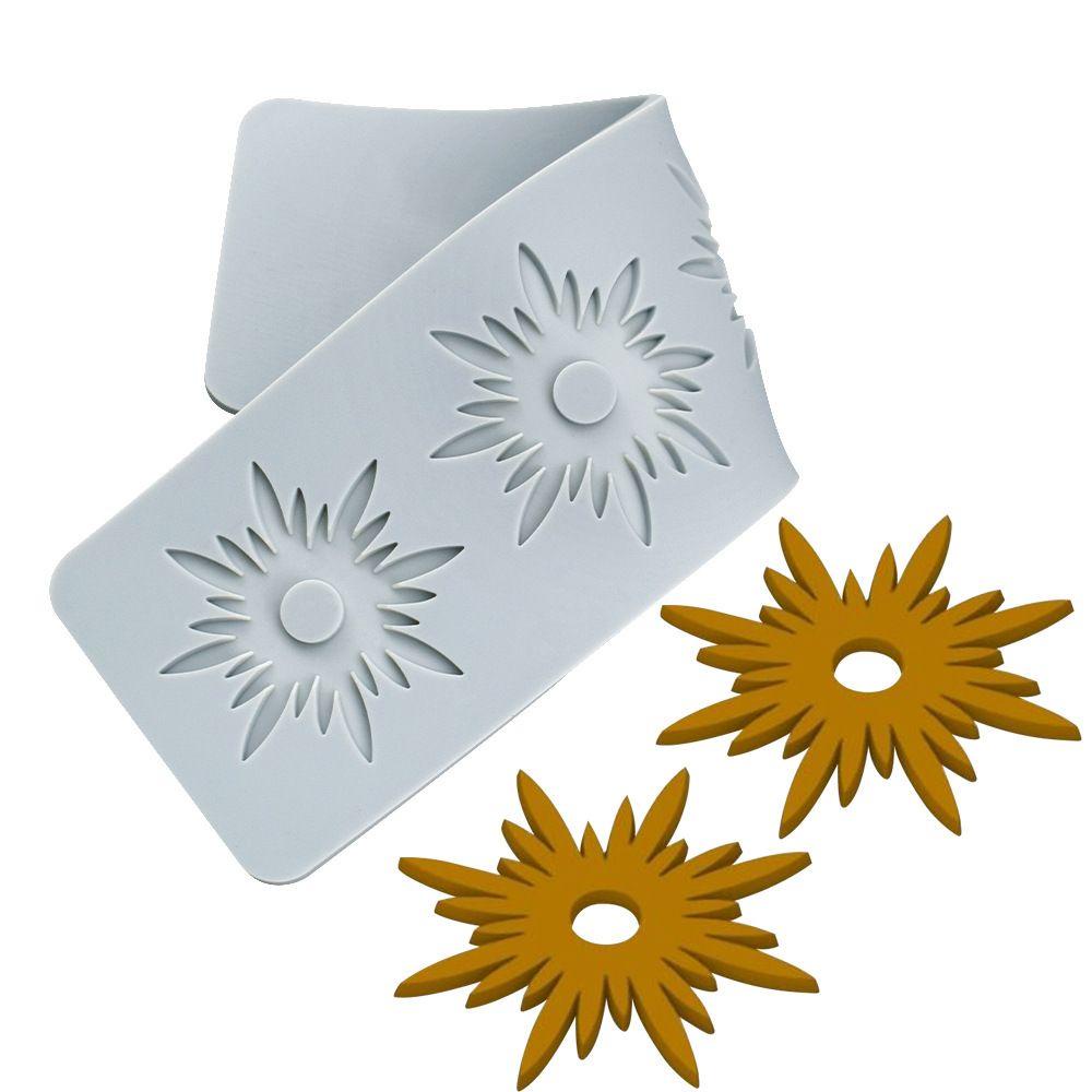 Khuôn Silicone Tạo Hình Trang Trí Bánh Kem Hình Hoa Lá DIY