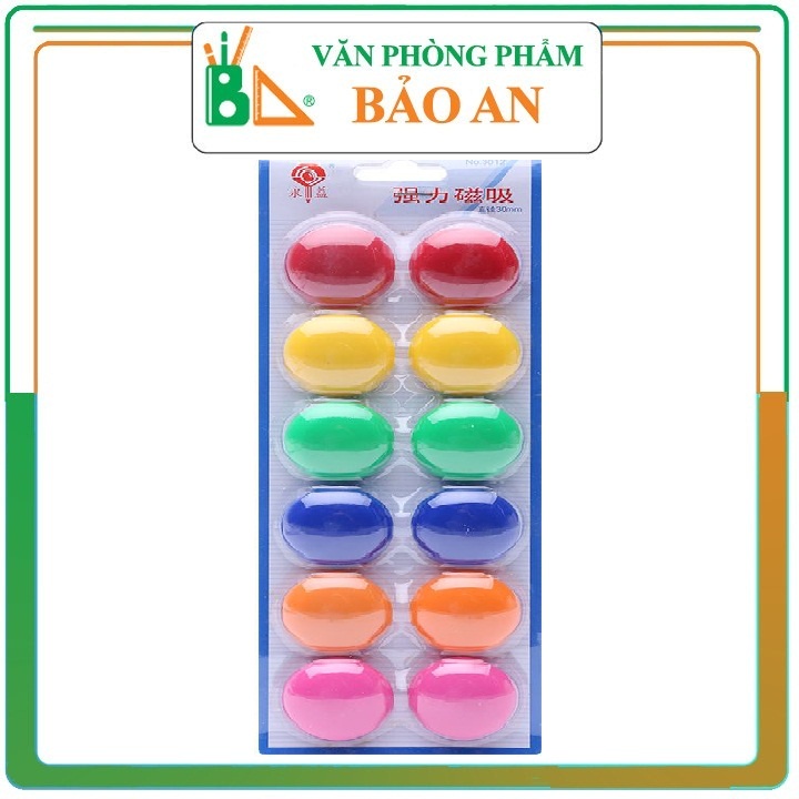 Vỉ  12 viên gắn bảng 30mm  mang đến sự tiện lợi, nhanh chóng trong công tác giảng dạy,học tập.
