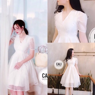 Váy xoè công chúa màu trắng cực xinh!