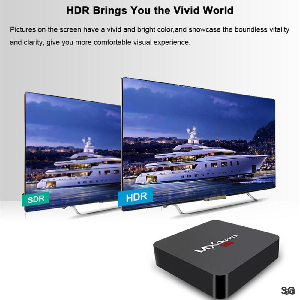 Hộp Thông Minh S905w HD set top box 4K 2.4G 8Gb / 128ggb WiFi Android 10.1 Và Phụ Kiện