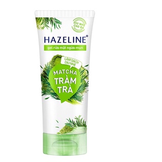 Sữa rửa mặt hazaline matcha tràm trà 100g ngừa mụn