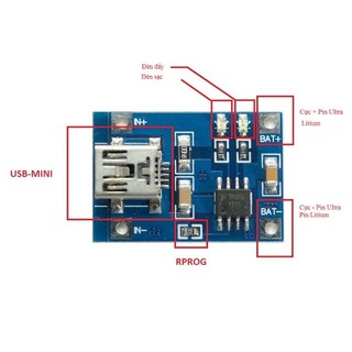 Module Sạc Pin TP4056 1A MicroUSB V1