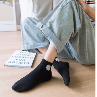 Sét 10 Đôi Tất Cotton Hoa Cúc