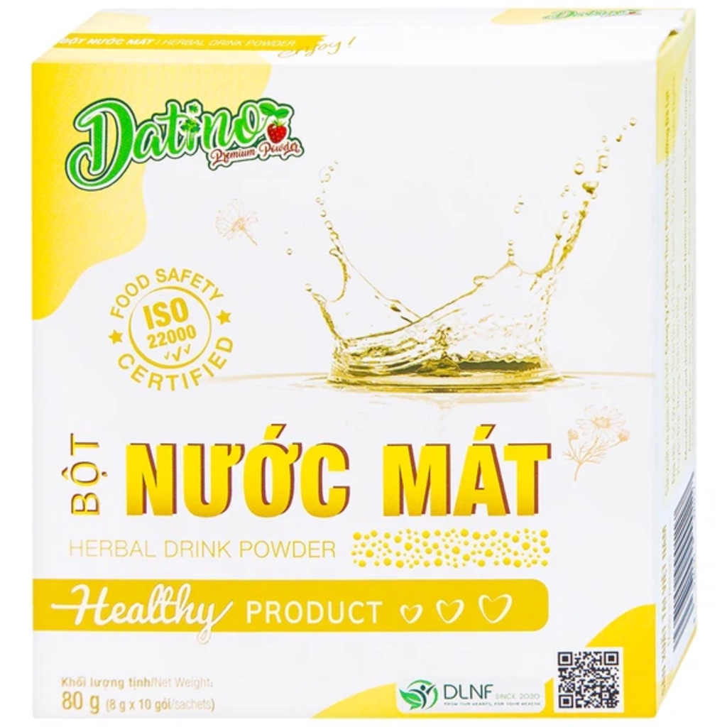 Bột Nước Mát Herbal Drink Powder Datino Hộp 10 gói x 8g