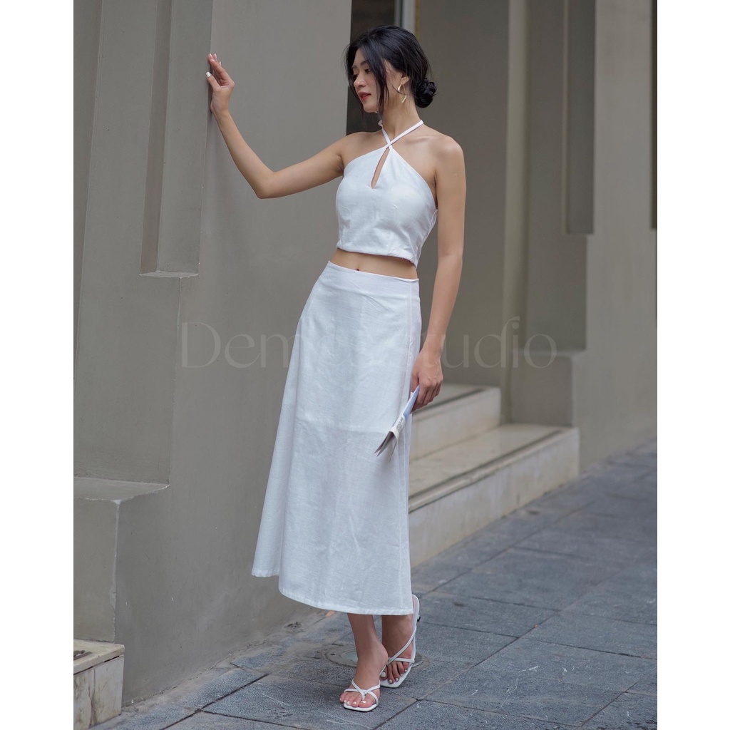 Set Áo Yếm Chân Váy Dài Thời Trang Dành Cho Nữ Demes Studio CAMI SET