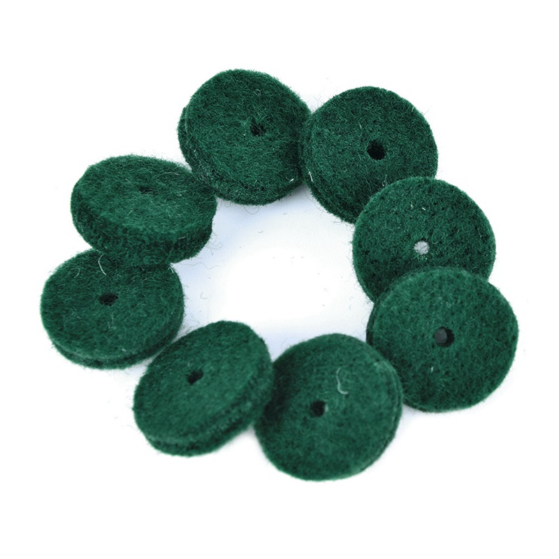 Set 90 vòng đệm phím vải nỉ và dải nỉ đệm dưới bệ búa đàn piano màu xanh lá cây dành cho sửa chữa