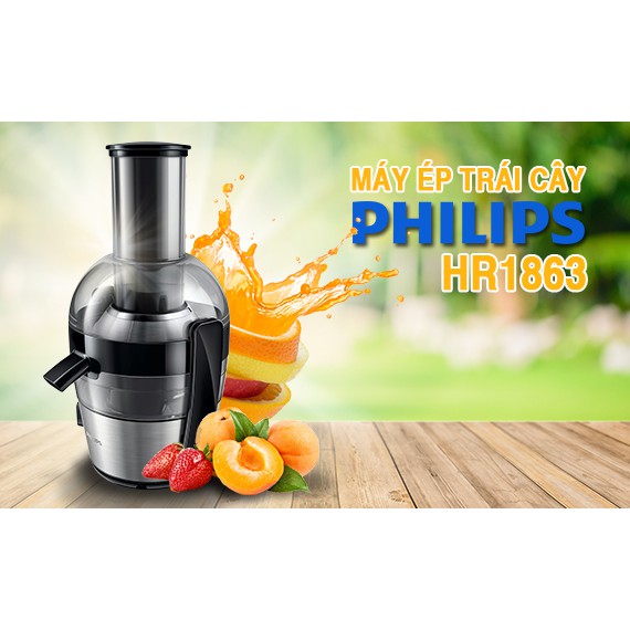 Máy ép trái cây cao cấp Philips HR1863  - Hàng nhập khẩu