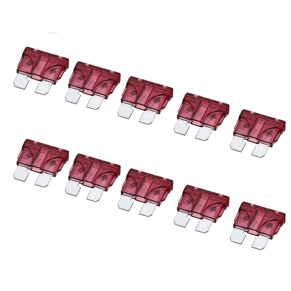 Set 10 cầu chì 40A nhiều màu sắc thích hợp cho xe hơi/xe tải/tàu thuyền