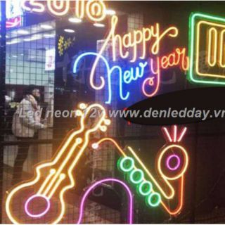 Cuộn 5 mét  Led neon flex 12v cắt nhỏ 2,5cm uốn chữ, logo trang trí.đủ màu dùng ngoài trời