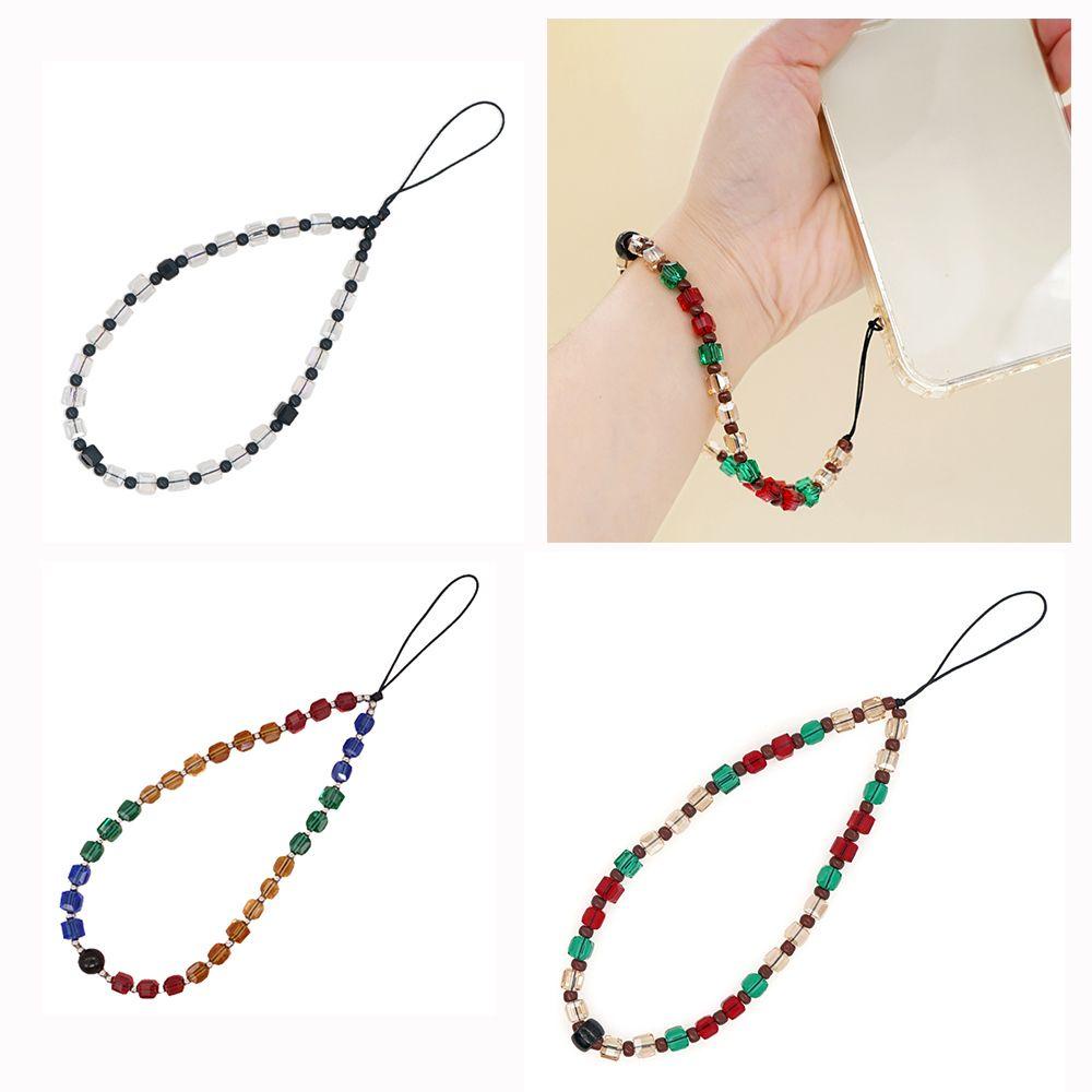 MAYSHOW Accessories Mobile Phone Chain Colorful Anti-Lost CellPhone Strap Lanyard Women Artificial|Fashion Beads Hanging Cord