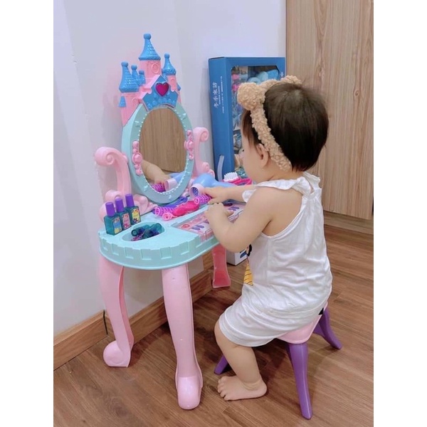 Bộ đồ chơi bàn trang điểm cỡ to, kèm ghế và đàn piano