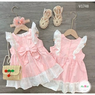 Váy hồng pastel cho bé gái