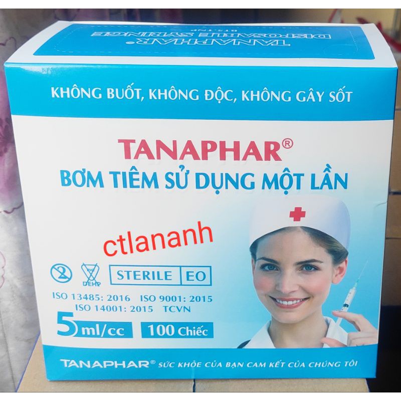 Bơm kim tiêm TANAPHAR sử dụng 1 lần