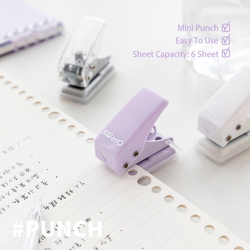 Dụng cụ bấm lỗ giấy 1 lỗ tiện dụng cho văn phòng DIY