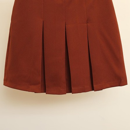 Chân Váy Nữ MOMOCO Xòe Ngắn Màu Cam Đất M1878