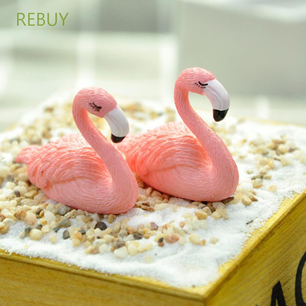 Mô Hình Chim Hồng Hạc Mini Bằng Nhựa Resin Thủ Công Trang Trí Bánh Kem / Tiệc Cưới / Văn Phòng