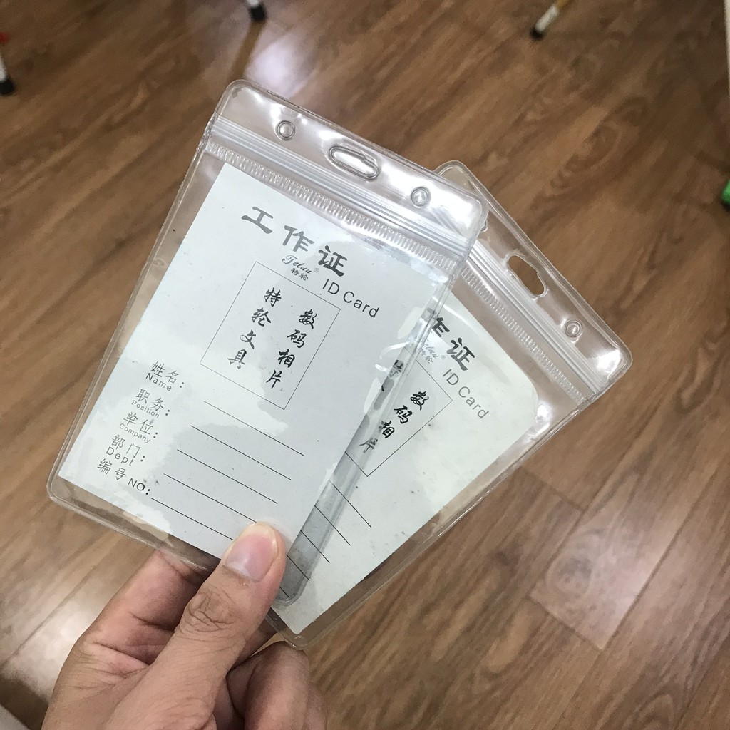 20 Cái Bao đựng thẻ, bảng thẻ, thẻ học sinh sinh viên, cán bộ công nhân viên kiểu dọc