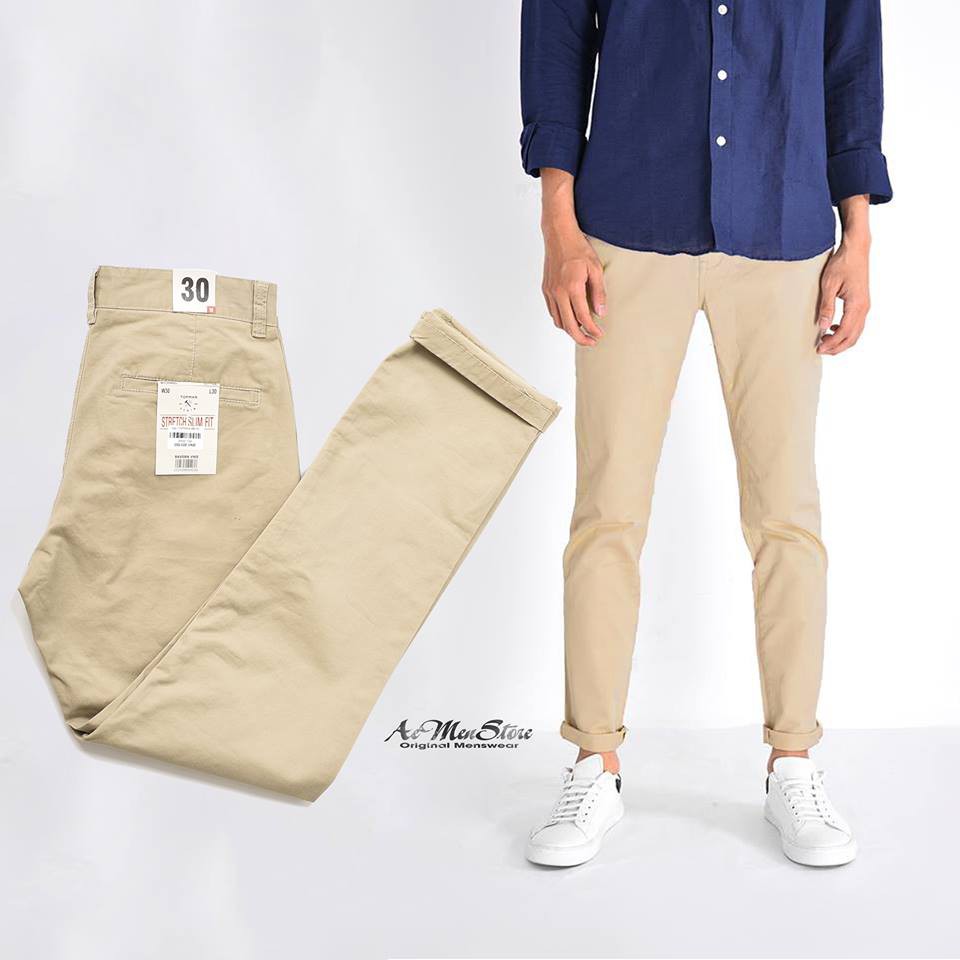 QUẦN CÔN KAKI CO DÃN GHI NHẠT ROUTINE