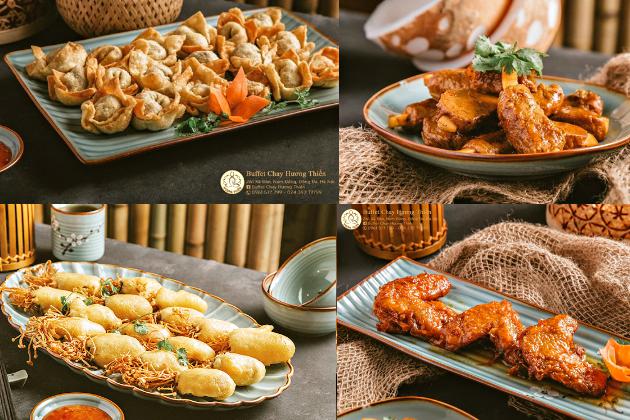 Hà Nội [Voucher] - Buffet chay thanh tịnh tại Nhà hàng Buffet Chay Hương Thiền