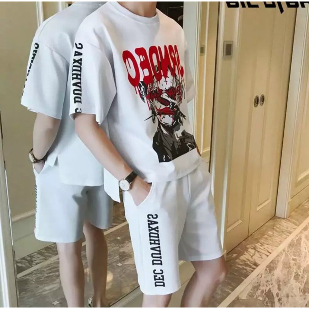 &lt;FREE SHIP&gt; Đồ bộ nam hè y hình, vải êm, mát, không ra màu, không đổ lông (srndec)