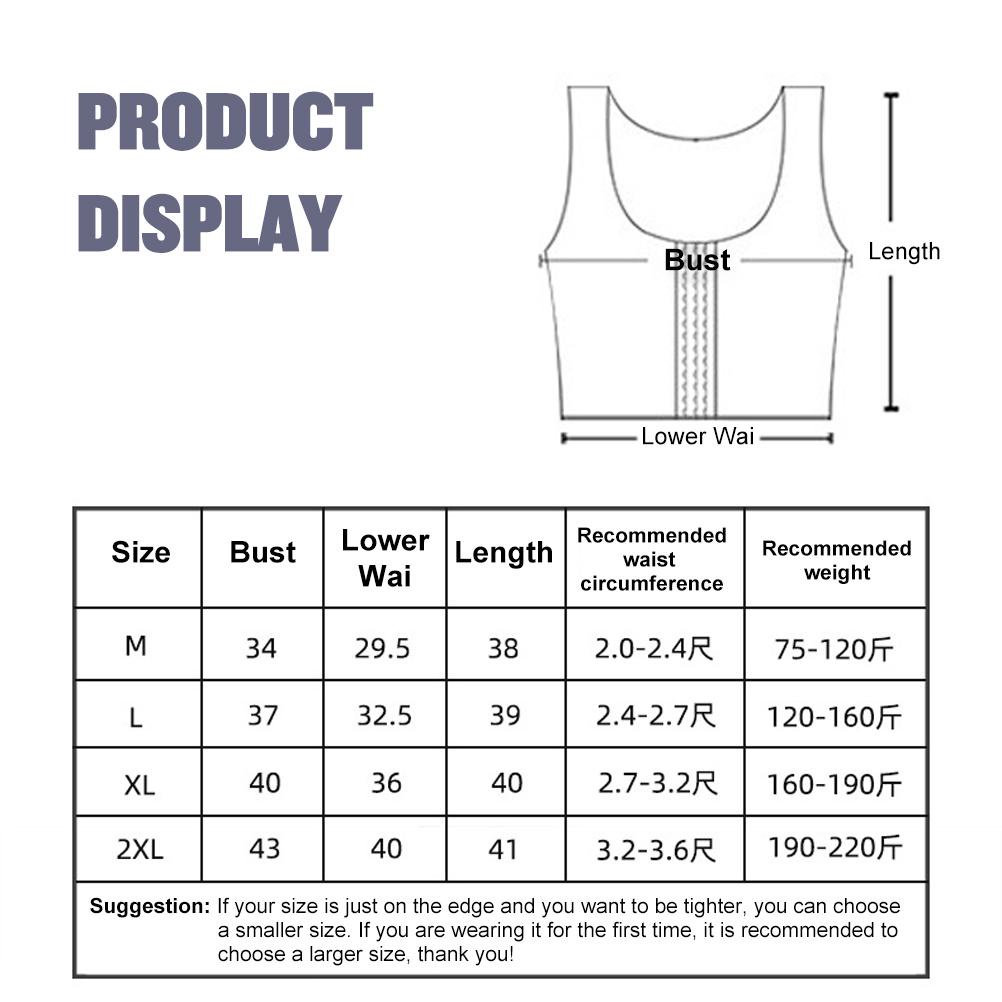 [Global] Men Gynecomastia Shaper Adjustable Slimming Chest Corset Compressing Body Building Sleeveless Tops Correct
