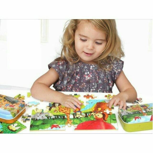 Hộp ghép tranh 3D 60 chi tiết cho bé