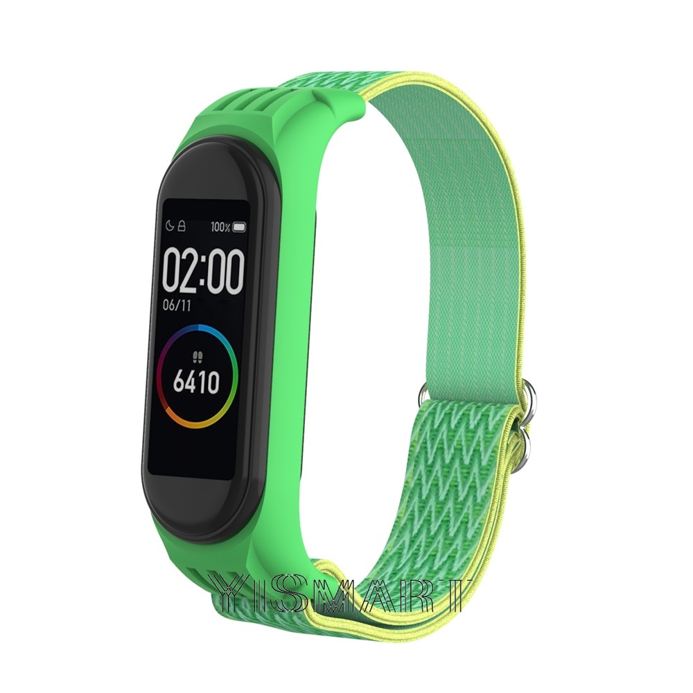 Dây đeo thay thế chất liệu nylon co giãn cho Xiaomi Mi Band 6 5 4 3 4