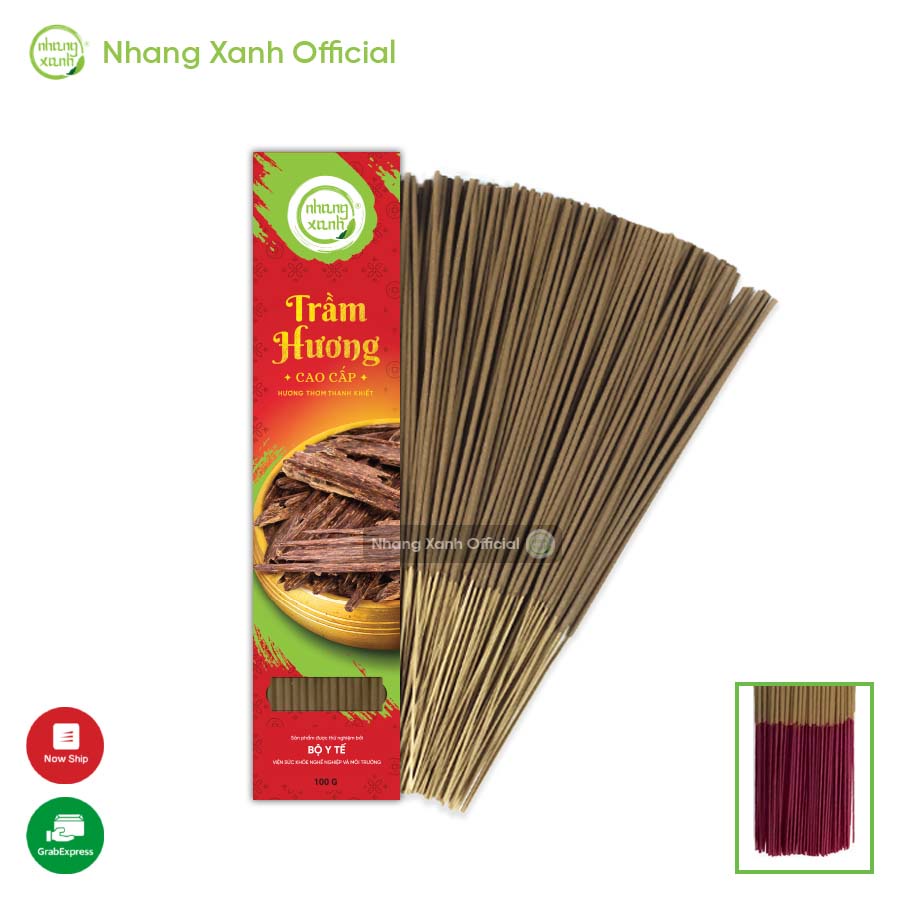 Nhang Trầm Hương Cao Cấp Hộp 100gr - 🎉🎉 Hương thơm tự nhiên, dịu ngọt của trầm 🎉🎉