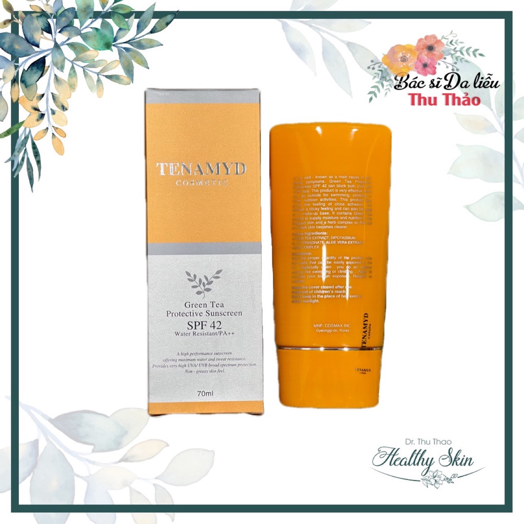 [70mL] KEM CHỐNG NẮNG TRÀ XANH TENAMYD GREEN TEA