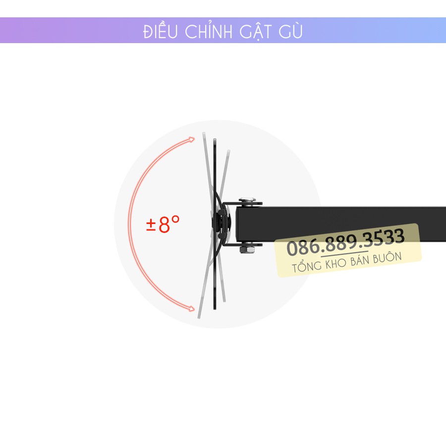 Giá treo màn hình máy tính xoay đa năng ErgoTek E02 17 - 32 inch - Xoay trái/phải 180 độ